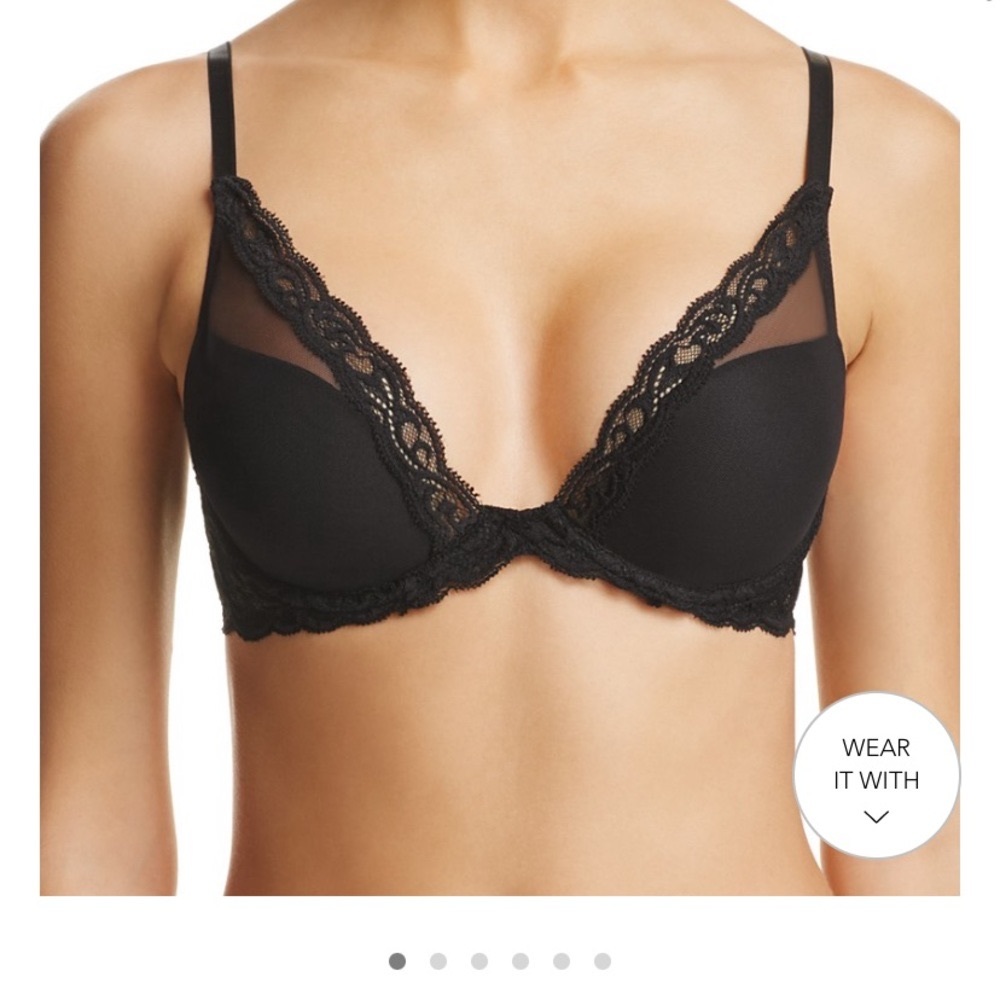 NATORI FEATHERS CONTOUR PLUNGE BRA-BRAND NEW WITH TAGS